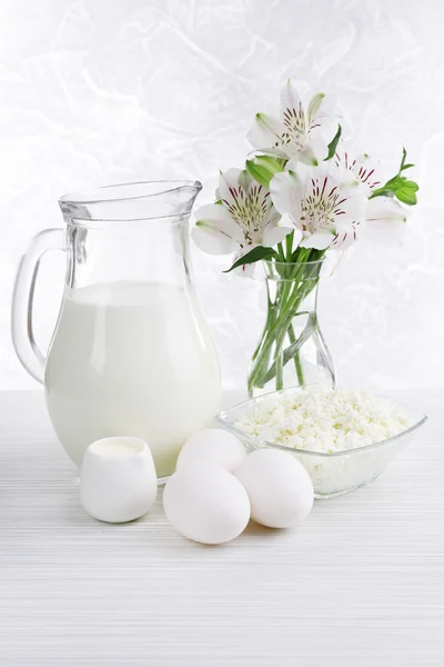 Productos lácteos sabrosos — Foto de Stock