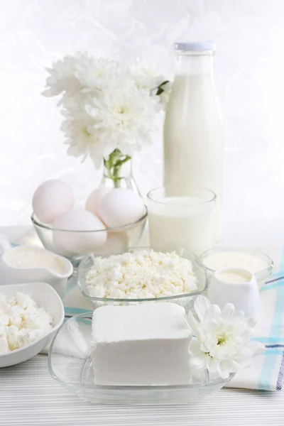 Productos lácteos sabrosos — Foto de Stock