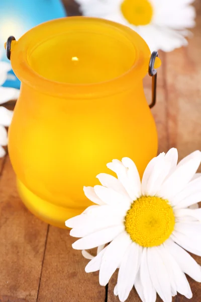 Lâmpadas de ícone brilhantes com flores — Fotografia de Stock