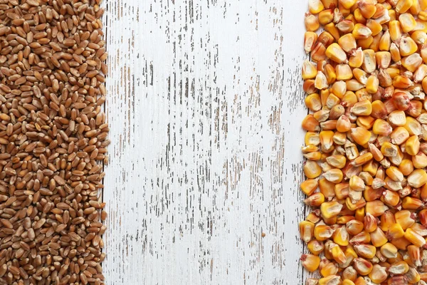 Cereals on wooden background — Stock Photo, Image