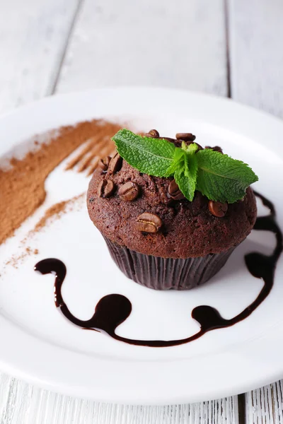 Bolinho de chocolate — Fotografia de Stock