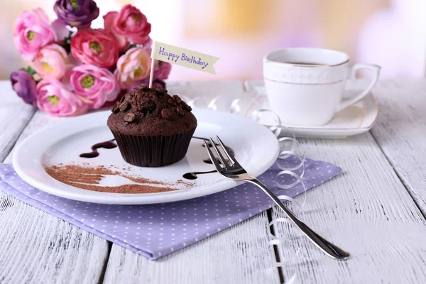 Chocolade muffin — Stockfoto