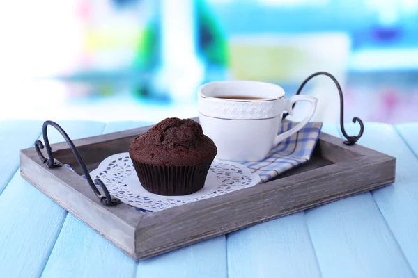 Muffin e café — Fotografia de Stock