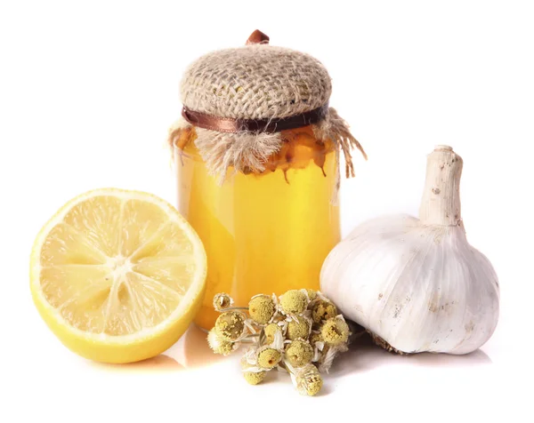 Folk remedies for colds — Stock Photo, Image