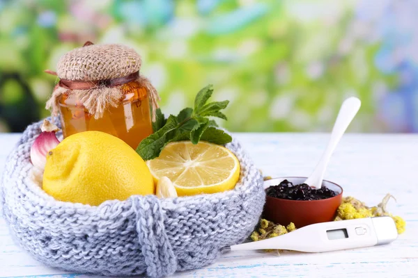 Remedios caseros para los resfriados — Foto de Stock