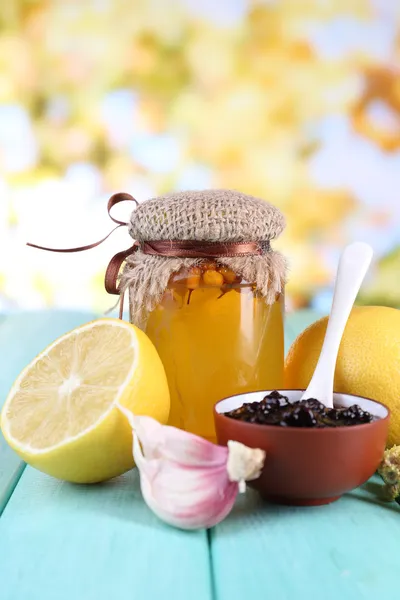 Folk remedies for colds — Stock Photo, Image