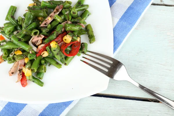 Salad with green beans — Stock Photo, Image