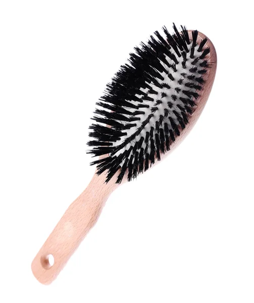 Brosse à cheveux en bois — Photo