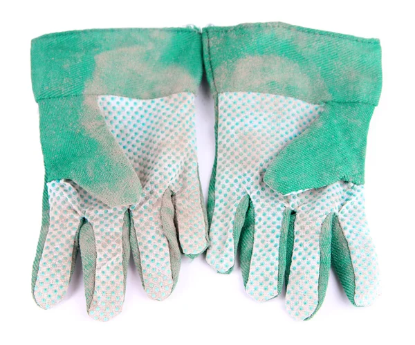 Gebruikte stof handschoenen — Stockfoto
