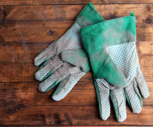 Vuile gebruikte handschoenen — Stockfoto