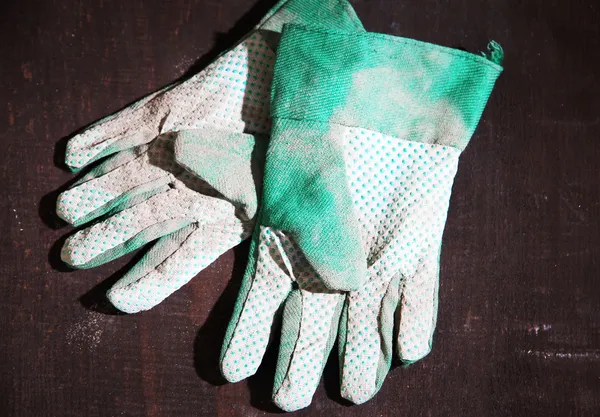 Vuile gebruikte handschoenen — Stockfoto