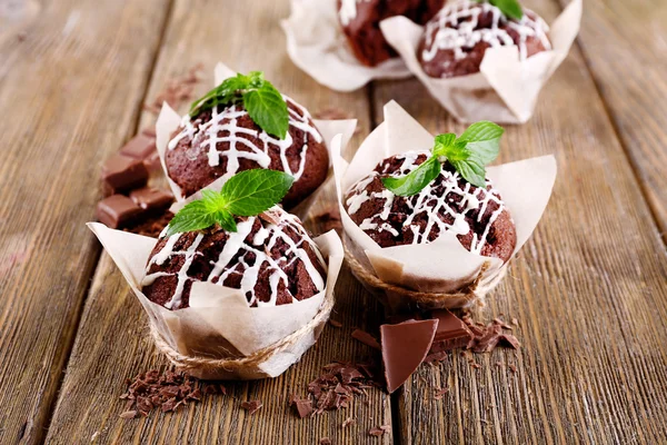 Cupcakes on table — Stock Photo, Image