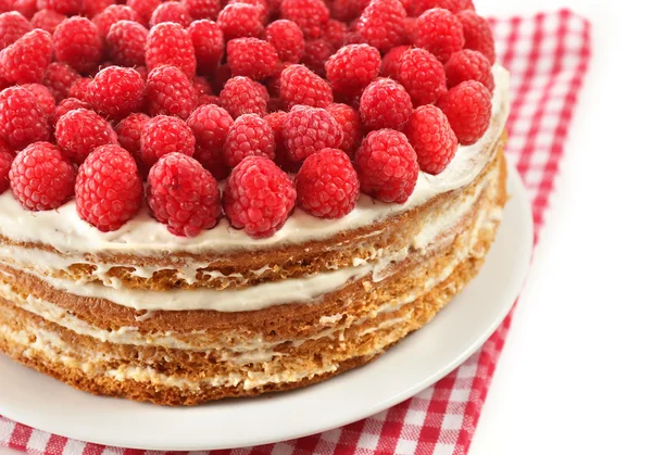 딸기와 케이크 — 스톡 사진