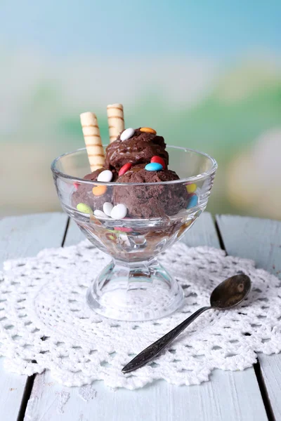 Chocolate ice cream — Stock Photo, Image