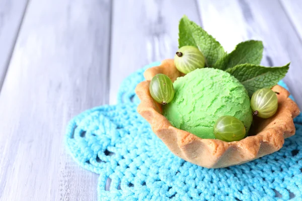 グリーン アイス クリーム — ストック写真