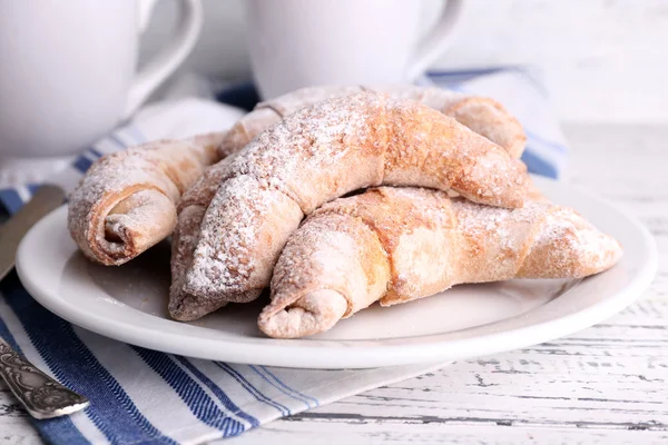 Bagels with powdered sugar — Stock Photo, Image