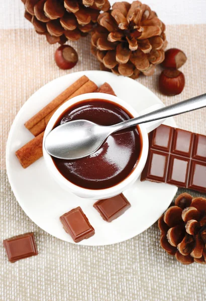 Tazza di cioccolata calda — Foto Stock