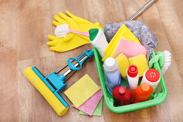 Schoonmaak producten en tools — Stockfoto