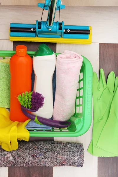 Cleaning products and tools — Stock Photo, Image