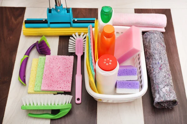 Cleaning products and tools — Stock Photo, Image