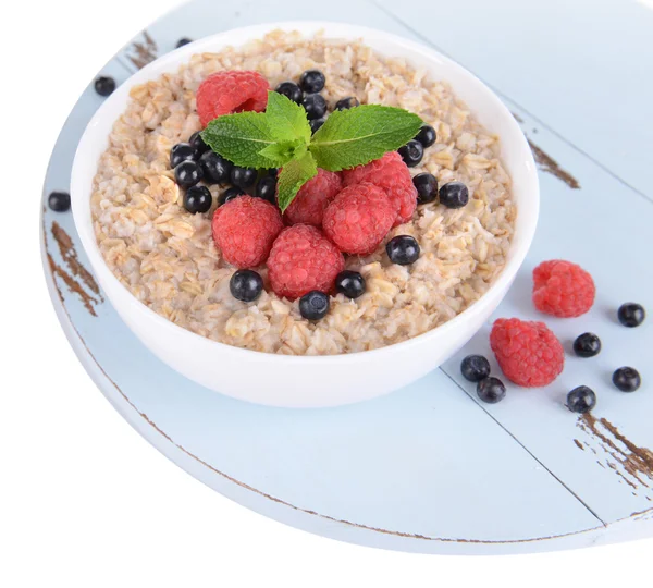 Harina de avena con bayas — Foto de Stock