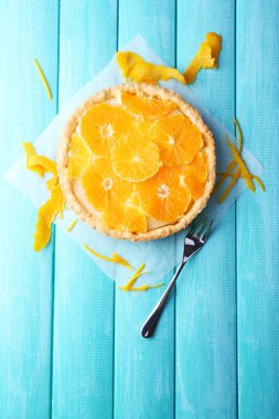 ev yapımı turuncu tart