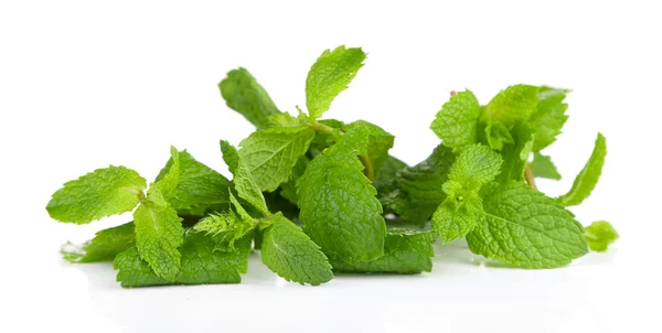 Fresh mint, isolated on white — Stock Photo, Image