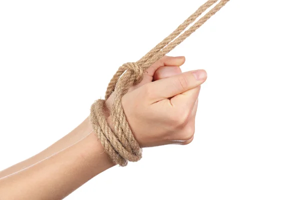 Tied hands — Stock Photo, Image