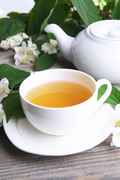 Chá com jasmim — Fotografia de Stock