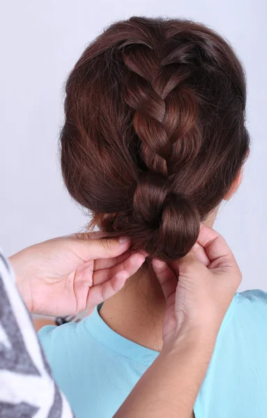 Frisuren erstellen — Stockfoto