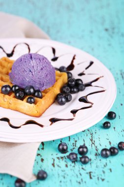 lezzetli Belçika waffle