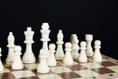 Satranç taşlı satranç tahtası