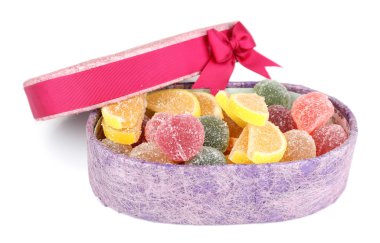 Jöle şekerler mevcut kutusunda