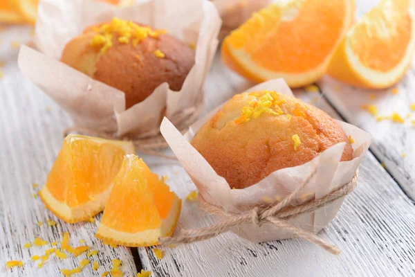 Cupcake con arancia — Foto Stock