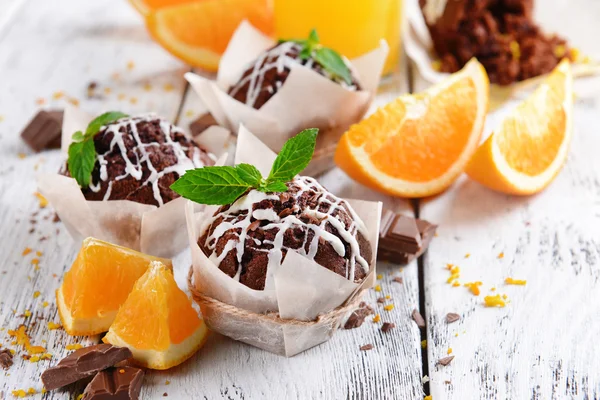 Cupcakes med apelsin — Stockfoto
