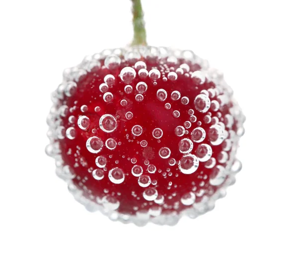 Cherry in water — Stock Photo, Image