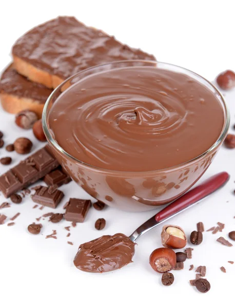 Słodki krem czekoladowy — Zdjęcie stockowe