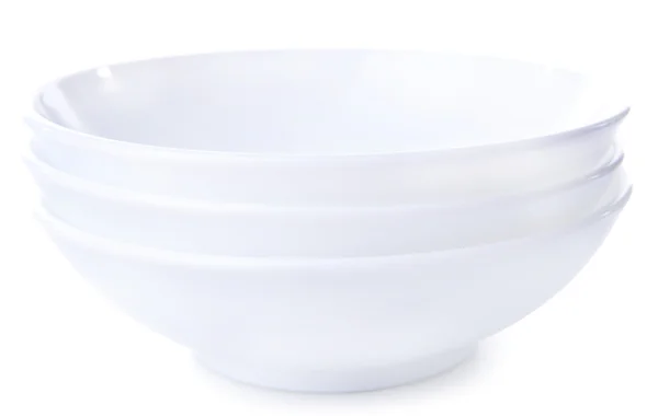 Zestaw biały dania — Zdjęcie stockowe