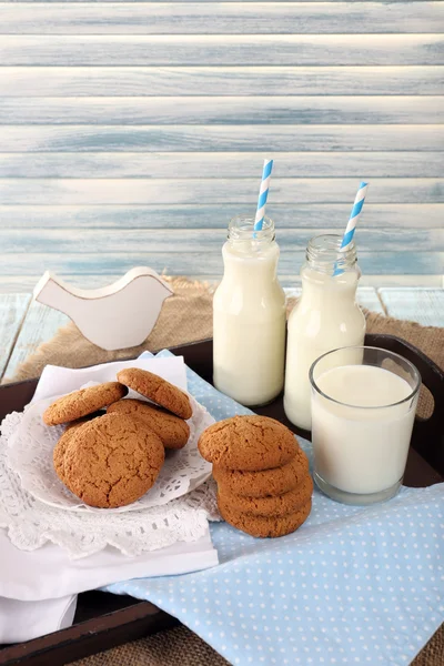 Milk and cookies — Stock Photo, Image