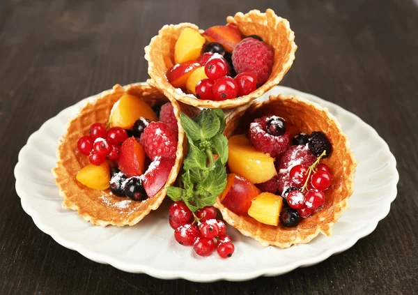 Dessert di frutta fresca — Foto Stock