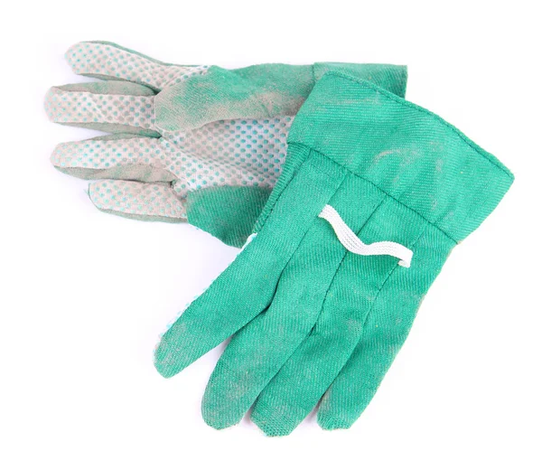 Dirty gebruikte stof handschoenen — Stockfoto