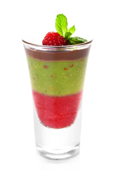 Smoothies kiwis aux fruits et framboises — Photo