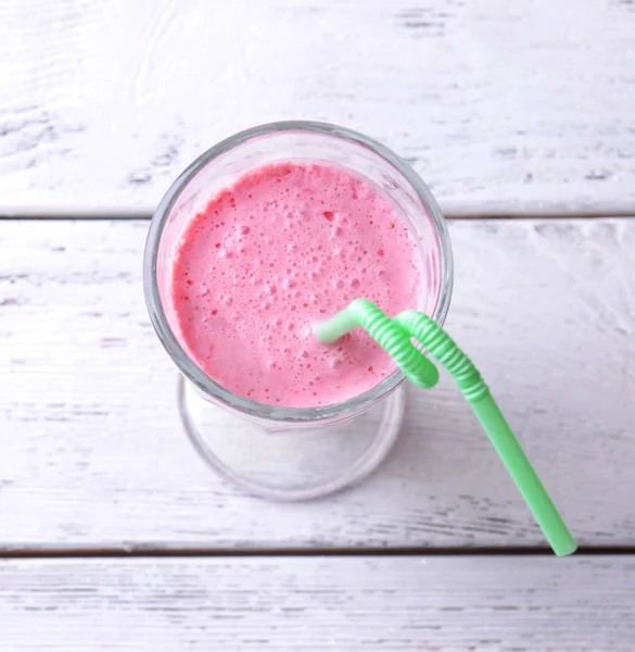 Bebida de batido de frambuesa — Foto de Stock