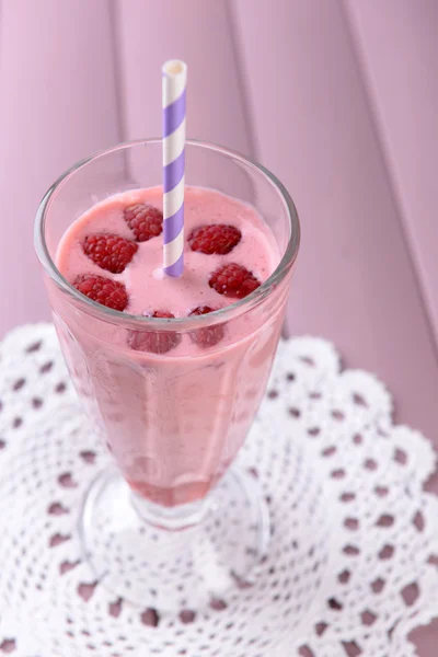 Raspberry smoothie drink — Stock Photo, Image