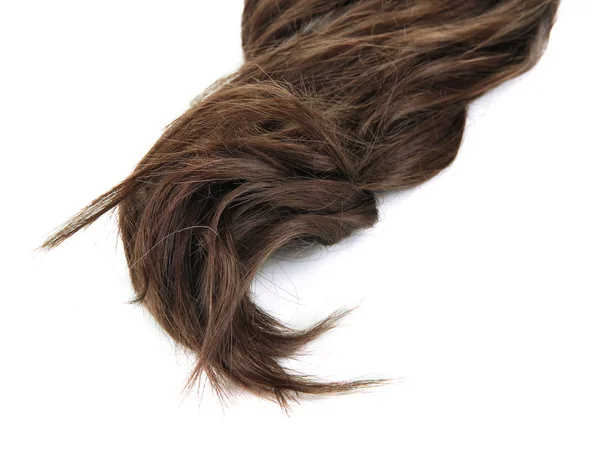 Cabelo castanho brilhante — Fotografia de Stock