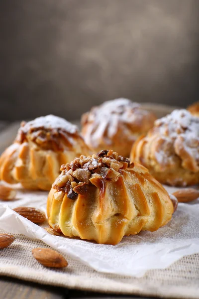 Tasty cakes on table — Stock Photo, Image