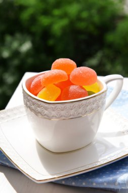 gelei snoepjes in cup