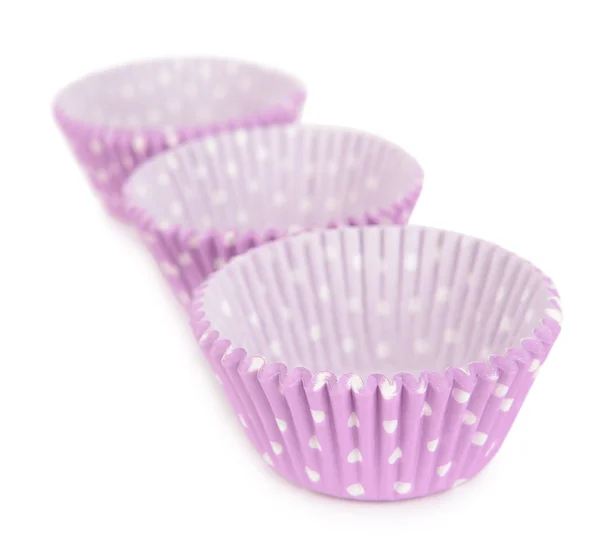 Färgglada cupcake wrappers — Stockfoto