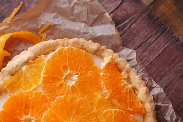 Crostata all'arancia fatta in casa — Foto Stock