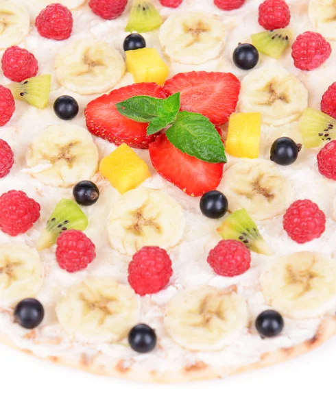 Sweet pizza with fruits — Stock Photo, Image